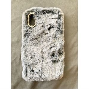 Fluffy Gray IPhone XS Case